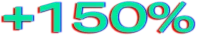 +150%